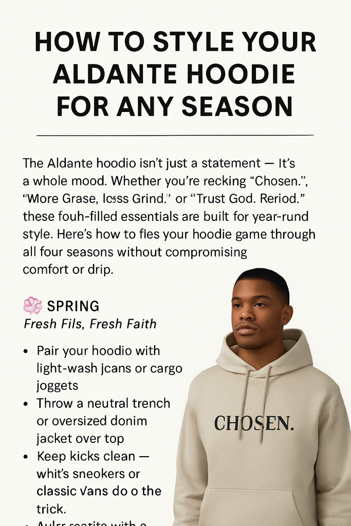 How to Style Your Aldante Hoodie for Any Season