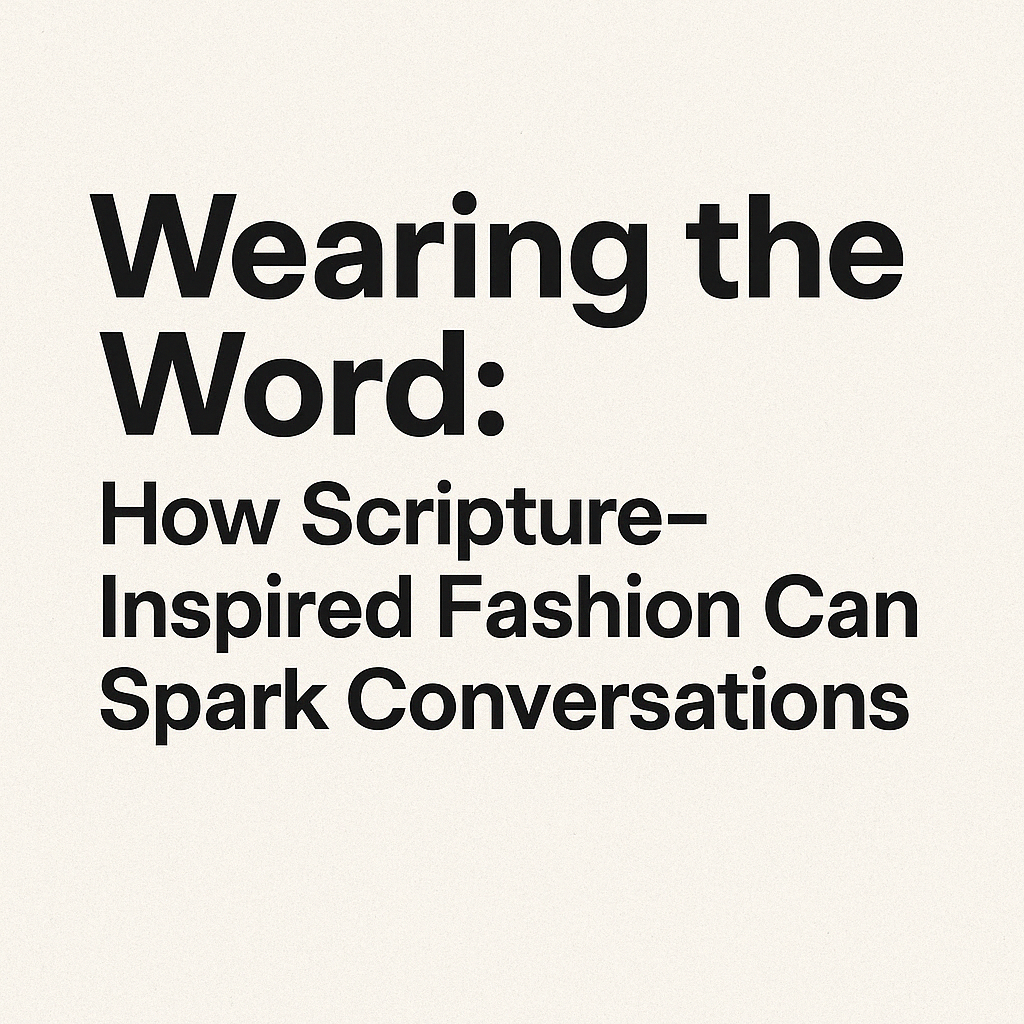 Wearing the Word: How Scripture-Inspired Fashion Can Spark Conversations